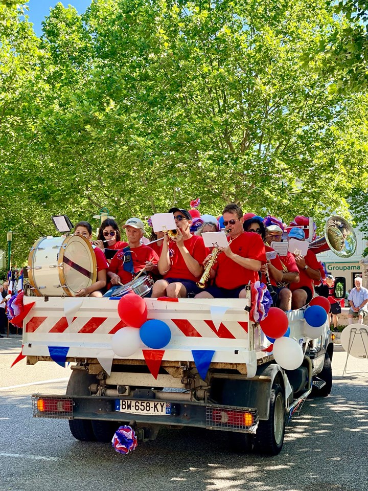 fanfare lamastre 14 juillet