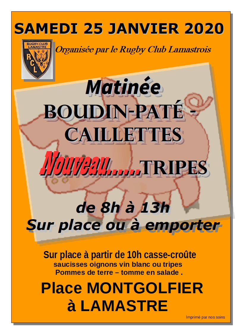 affiche boudin rugby 2020