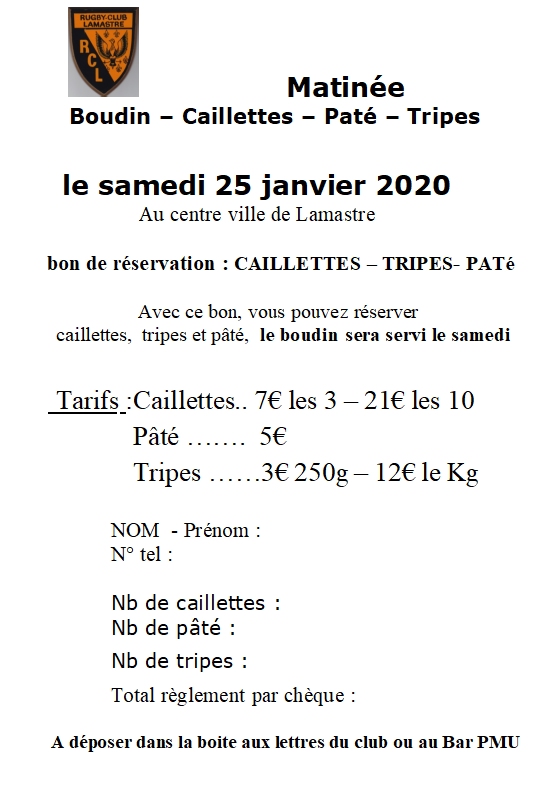 reservation boudin rugby