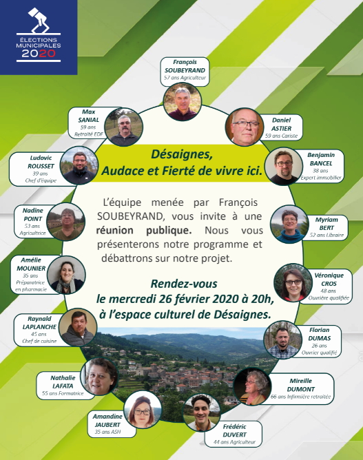 municipale desaines 2020 soubeyrand audace et fierté