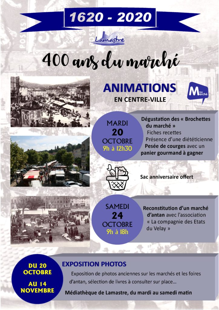 Affiche 400 ans marché