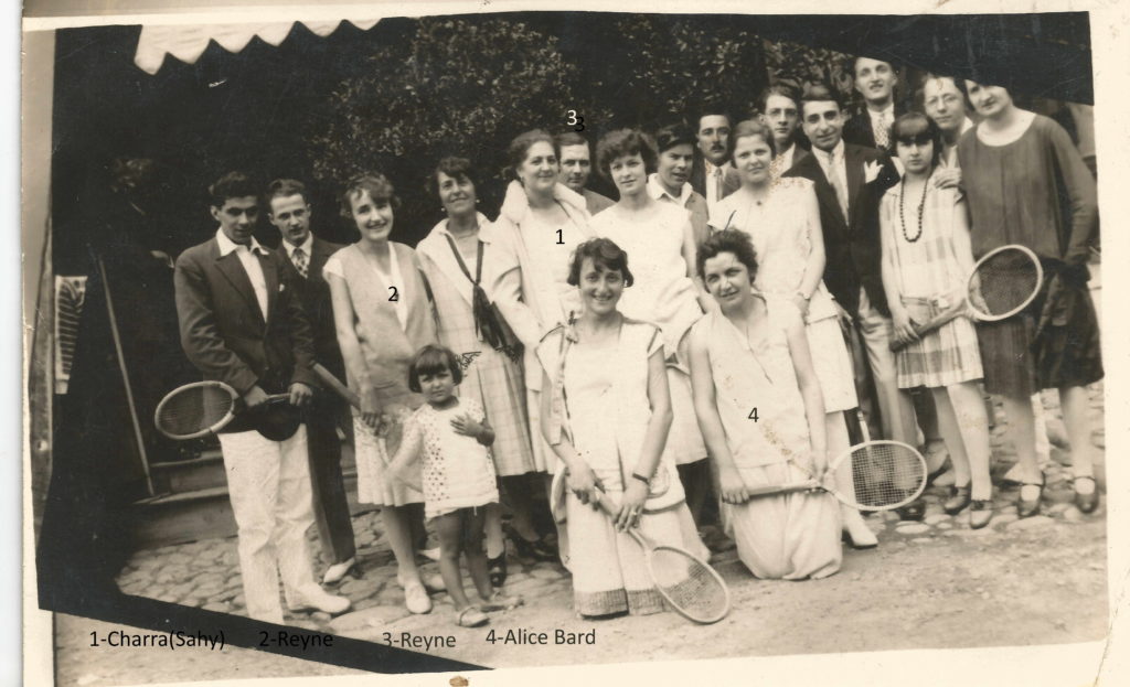 Equipe de Tennis de Lamastre vers 1923 nom