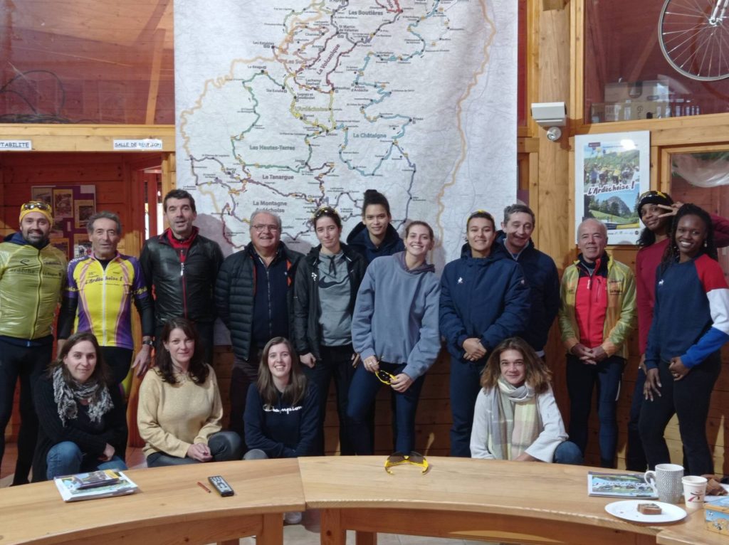 EQUIPE france épée escrime visite Ardechoise saint félicien lamastre nov 2021