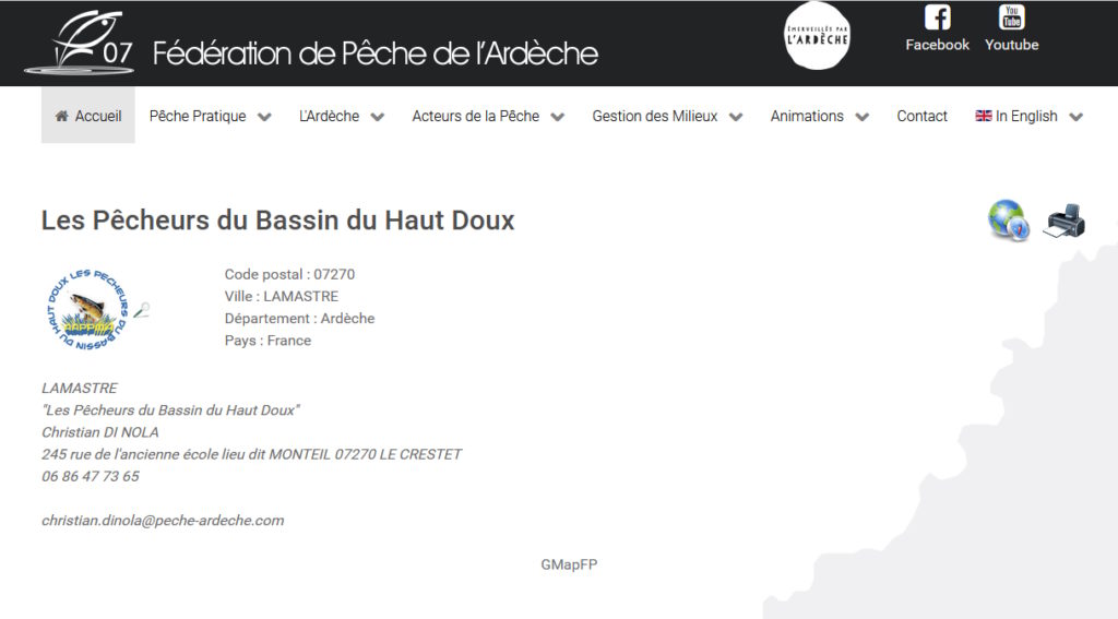 page pecheurs du haut doux