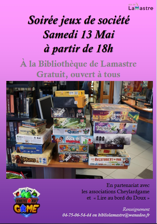 jeux société mai bibliothèque