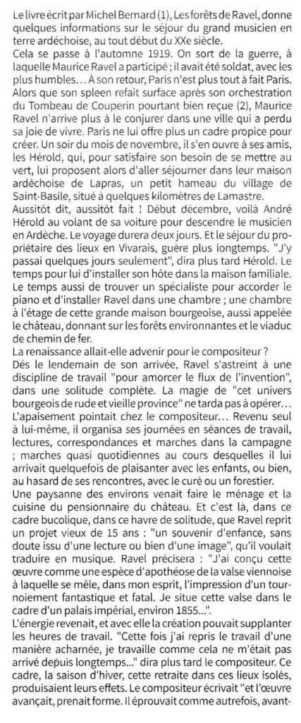 MAURICE RAVEL LAPRAS SAINT BASILE 1