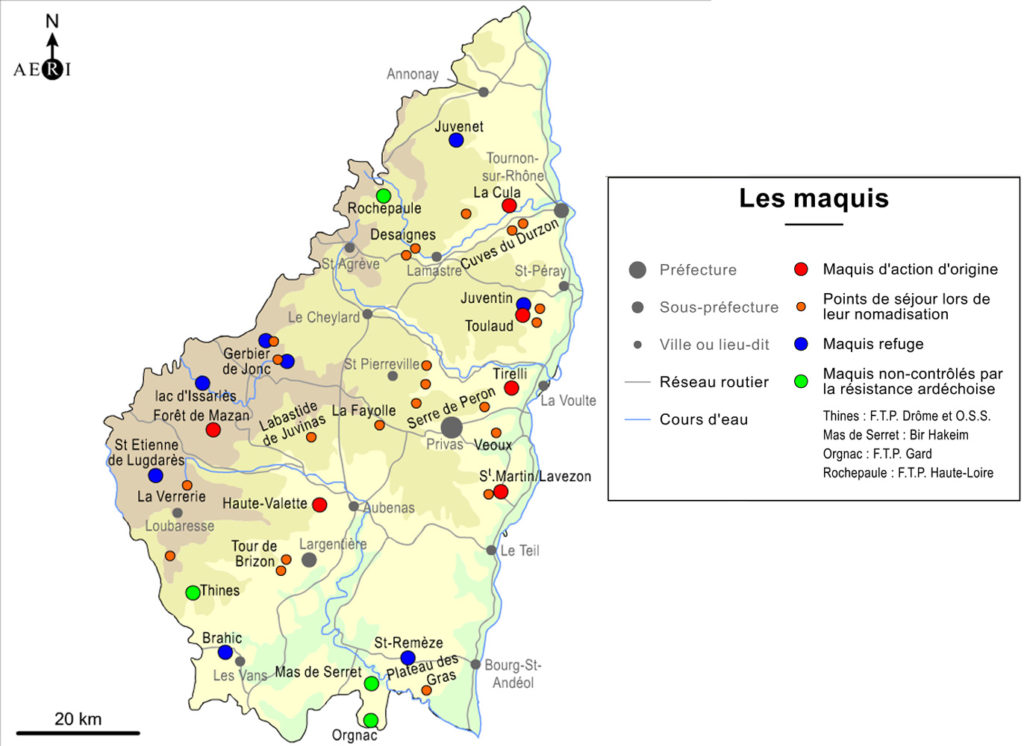 LES MAQUIS EN ARDECHE