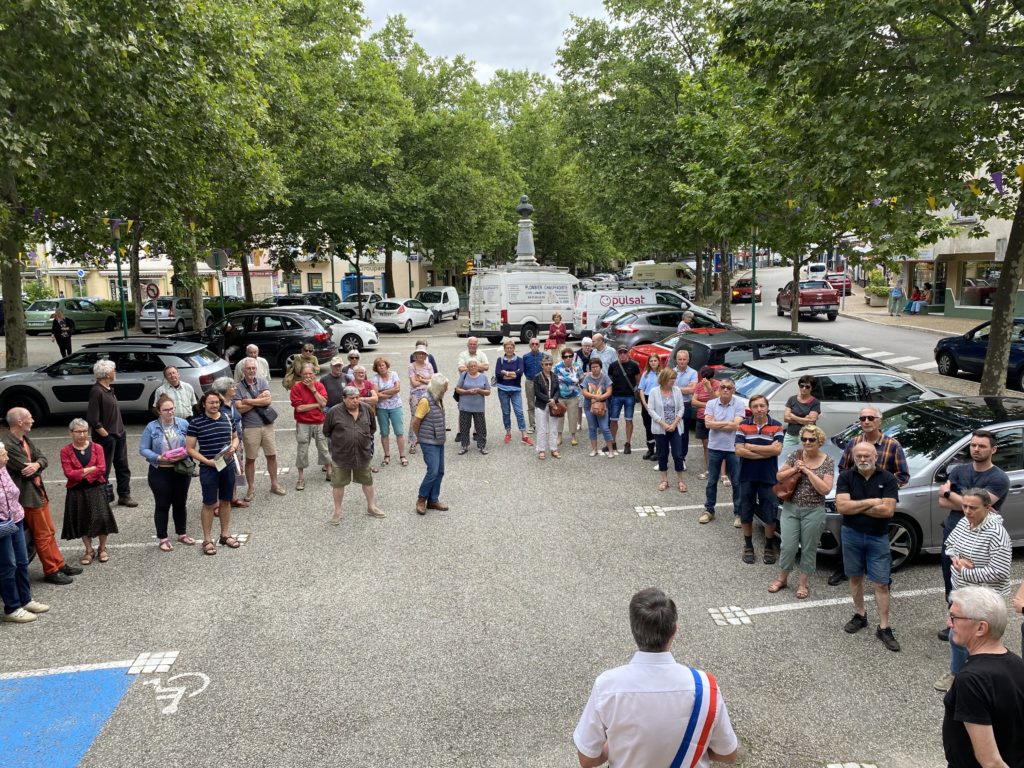 manifestation lamastre soutien élus