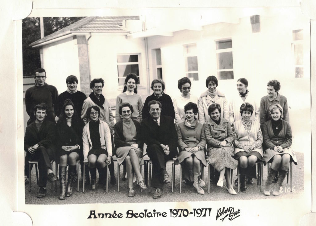 collège cours complémentaire lamastre 1970 1971 photo enseignants r