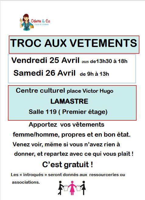 affiche troc vetement