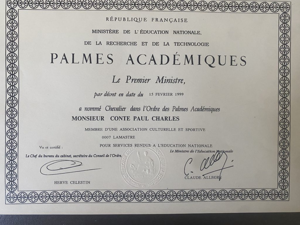 palmes academiques conte paul