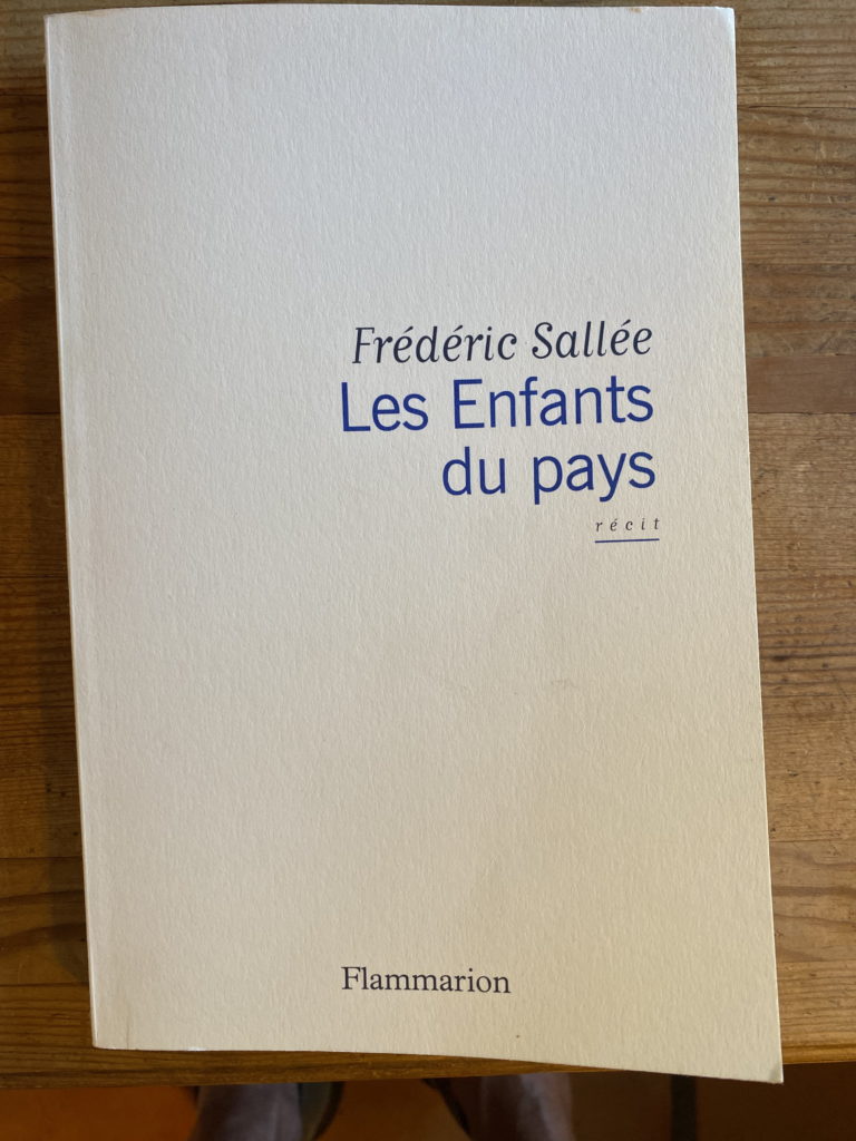 livre frederic sallée page garde