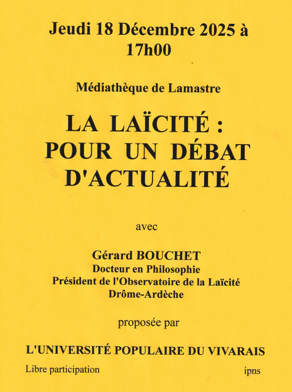 laicité lamastre UPV