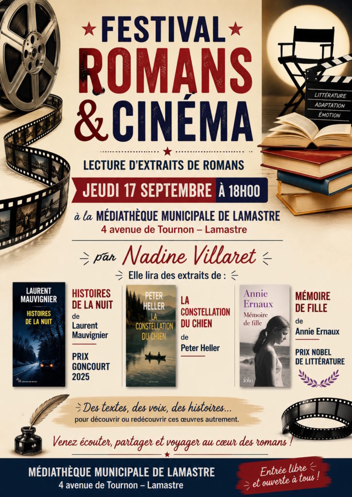 lectire romans et cinema lamastre bibliotheque