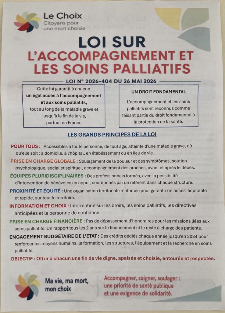 loi accompagnement et soins palliatifs