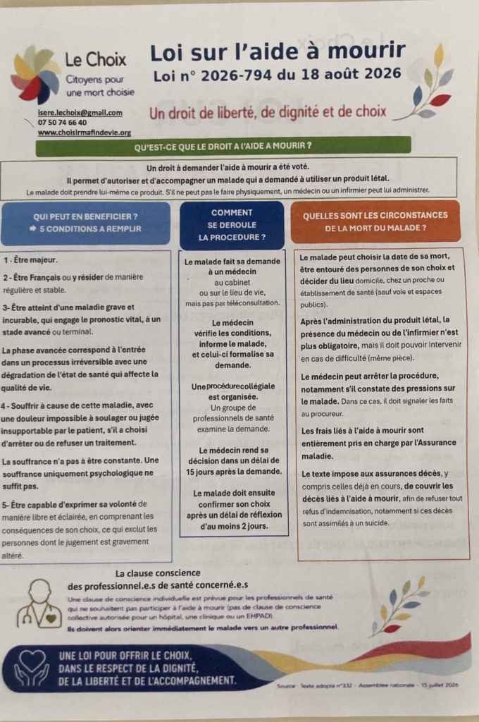 loi sur aide a mourir