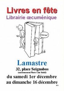 affiche librairie oecuménique  v1 2012