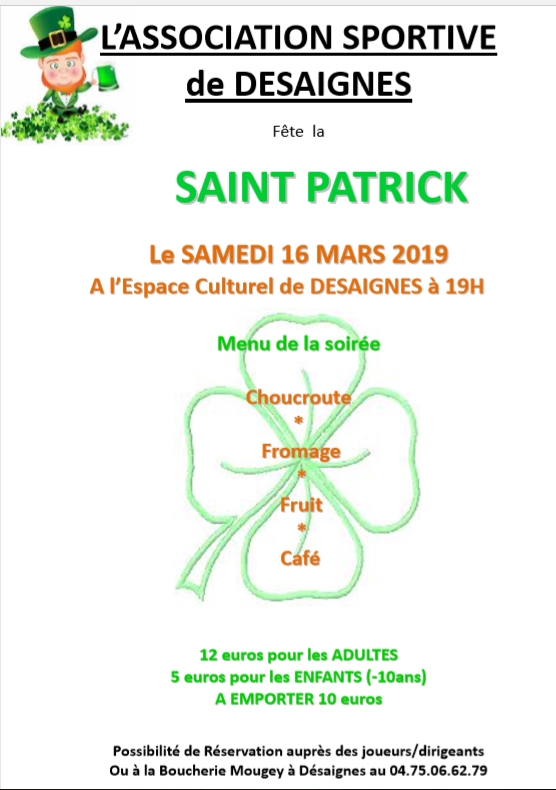 saint patrick desaignes 2019