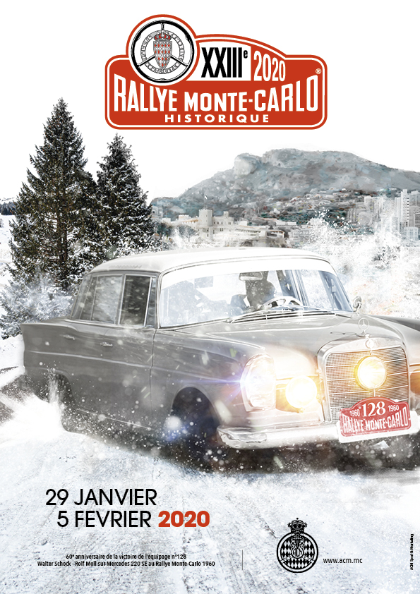 affiche 2020 rallye monte carlo historique