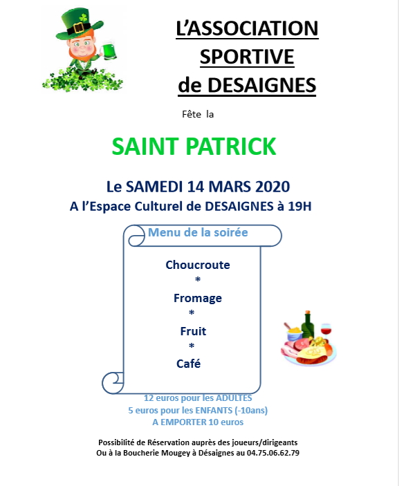 saint patrick desaignes 2020