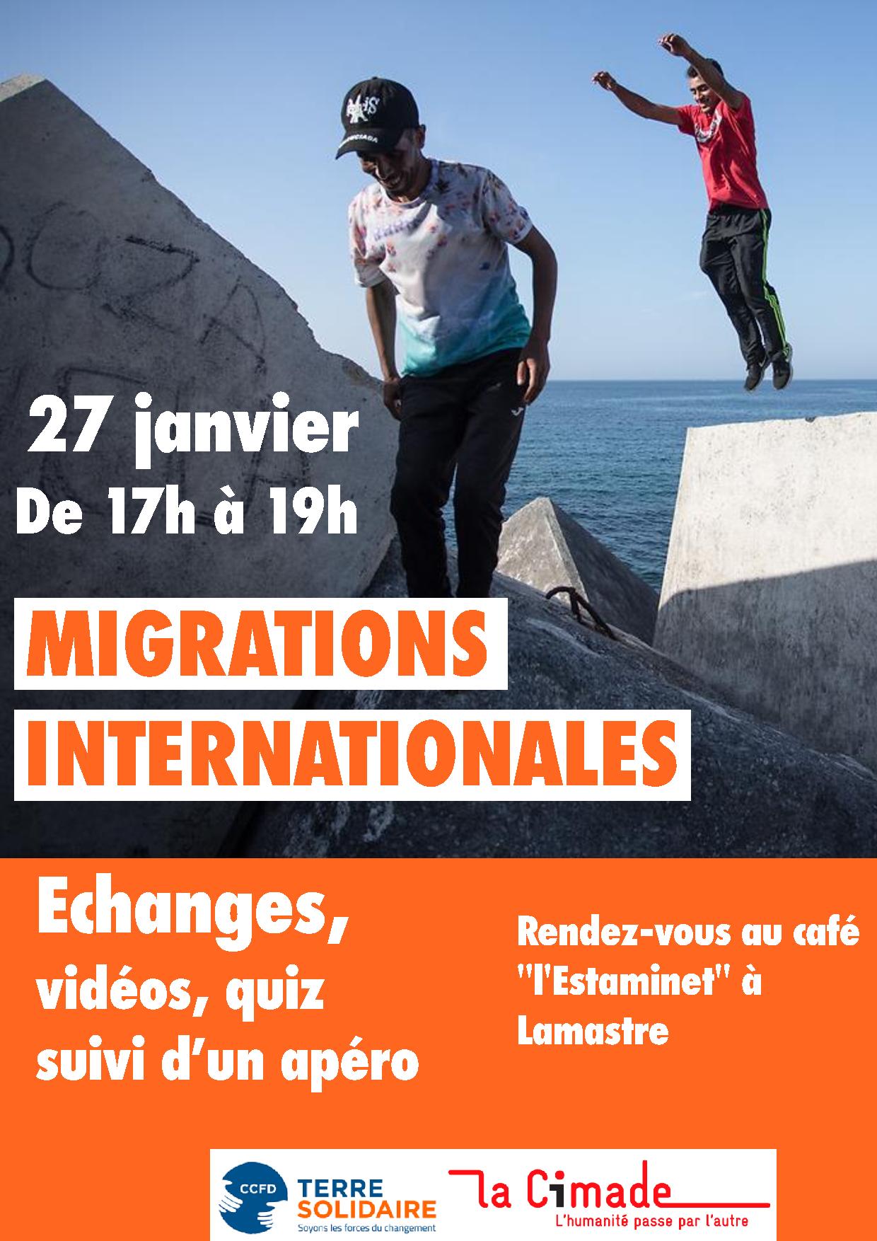 Affiche migrations internationales Lamastre