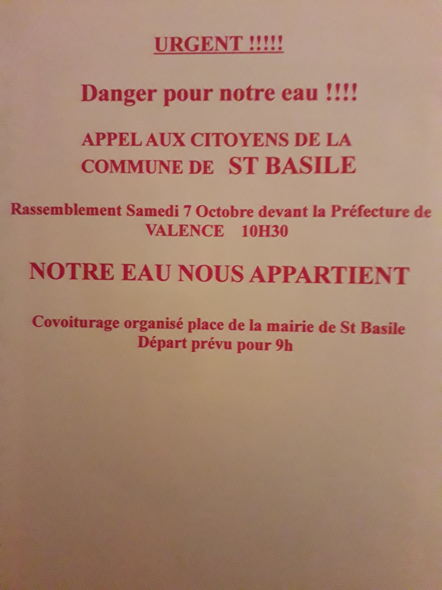 eau saint basile